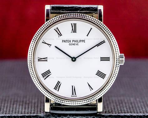 patek philippe calatrava white gold.